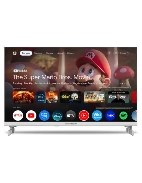 Thomson 24" LED 12V TV White | Camper & RV Smart TV