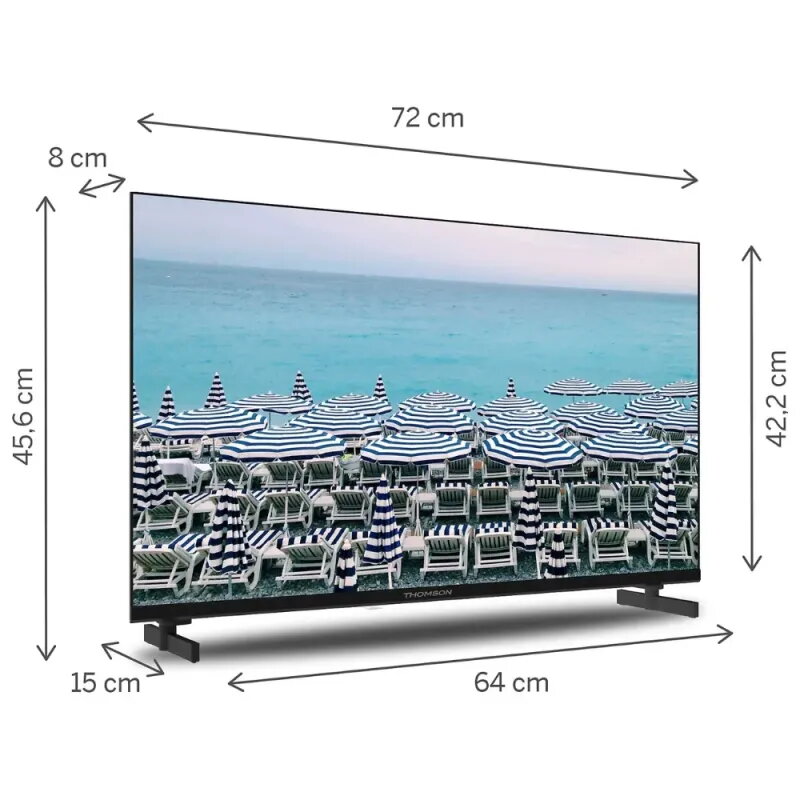 Thomson 32" HD TV 32HD2S13 | Easy TV (Non-Smart) & Hotel Mode