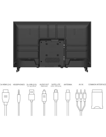 Thomson 32" HD TV 32HD2S13 | Easy TV (Non-Smart) & Hotel Mode