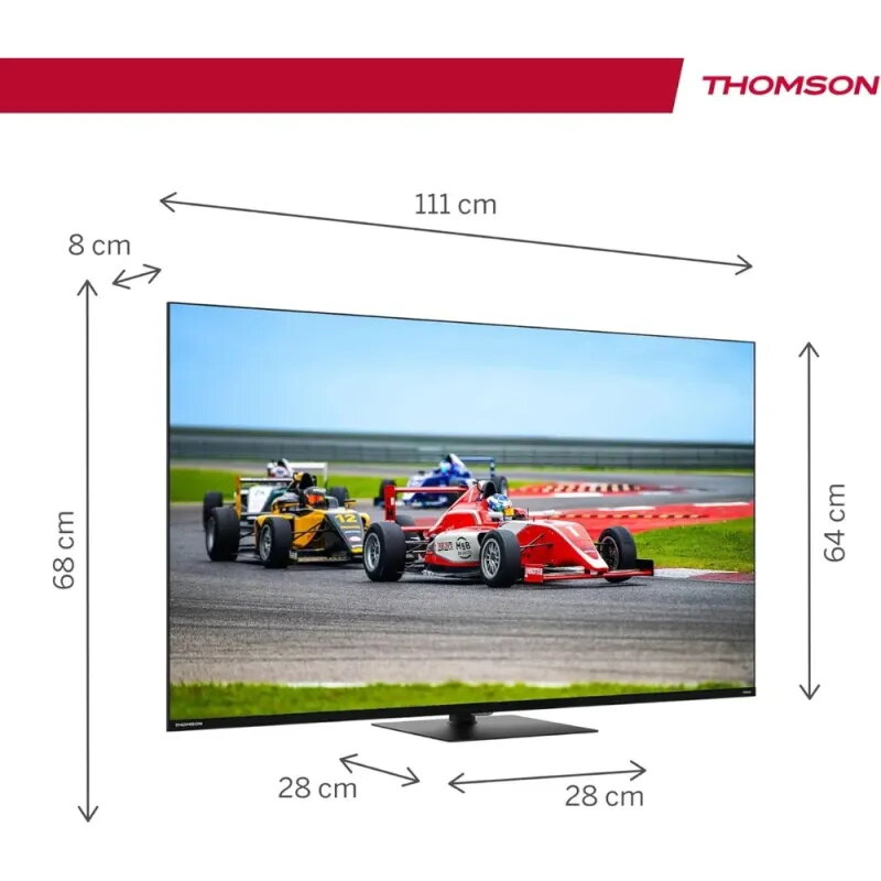 TV Thomson 50" 4K QLED 144Hz 50QG7C14 | Google TV y Peana Giratoria