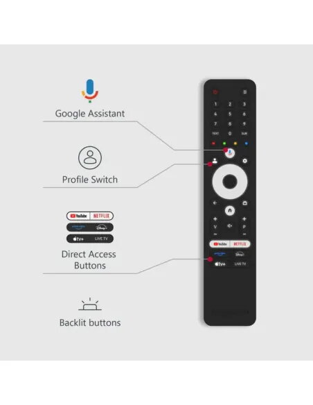 TV Thomson 50" 4K QLED 144Hz 50QG7C14 | Google TV y Peana Giratoria