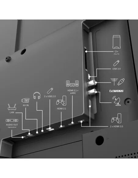 TV Thomson 55" 4K QLED 144Hz 55QG7C14 | Google TV y Peana Giratoria