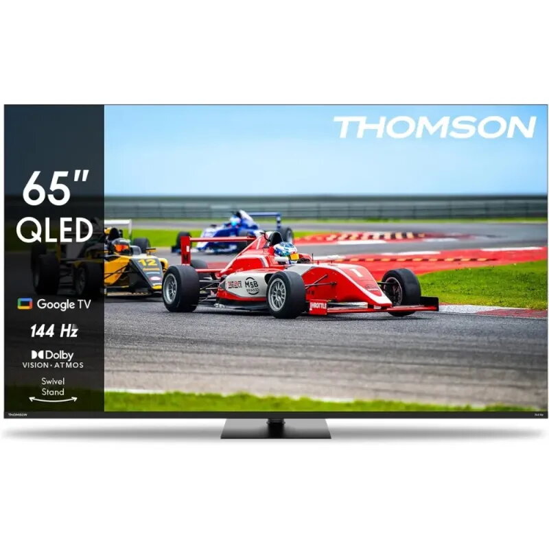 TV Thomson 65" 4K QLED 144Hz 65QG7C14 | Google TV y Peana Giratoria