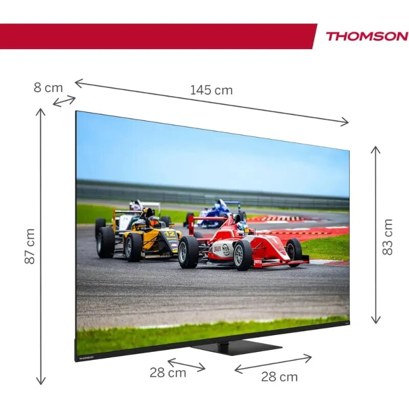 Thomson 65" 4K QLED TV 144Hz 65QG7C14 | Google TV & Swivel Stand