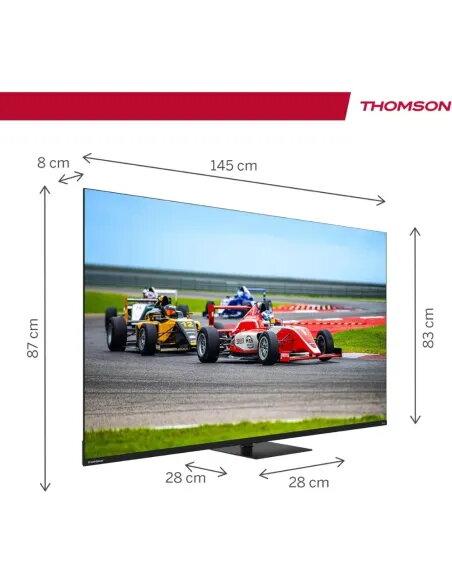 Thomson 65" 4K QLED TV 144Hz 65QG7C14 | Google TV & Swivel Stand