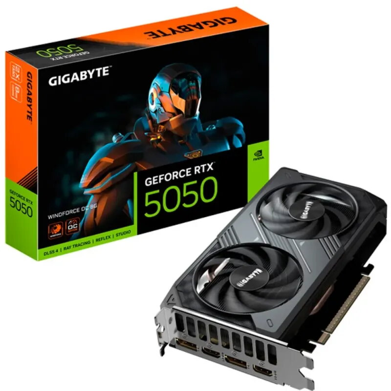 GIGABYTE GeForce RTX 5050 WINDFORCE OC 8GB | GDDR6 DLSS 4