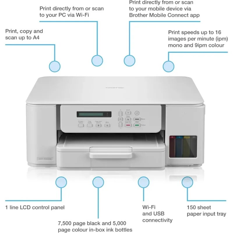 Brother DCP-T583DW Ink Tank Printer | Wi-Fi & Auto Duplex