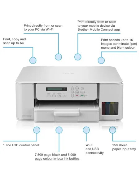 Brother DCP-T583DW Ink Tank Printer | Wi-Fi & Auto Duplex