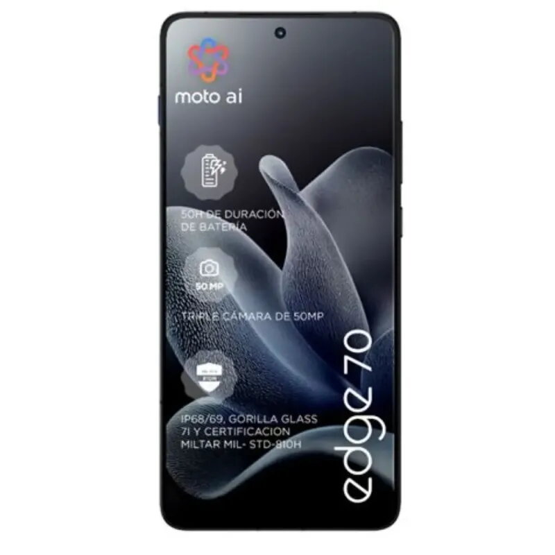 Motorola Edge 70 5G 12/512GB Gris | Ultrafino 5.9mm y Cámara 50MP
