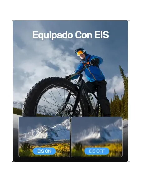 Cámara Deportiva WOLFANG GA120 4K | Doble Pantalla y 20MP | Oferta