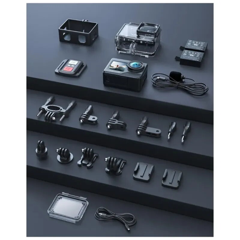 Cámara Deportiva WOLFANG GA120 4K | Doble Pantalla y 20MP | Oferta