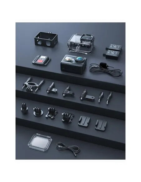 Cámara Deportiva WOLFANG GA120 4K | Doble Pantalla y 20MP | Oferta