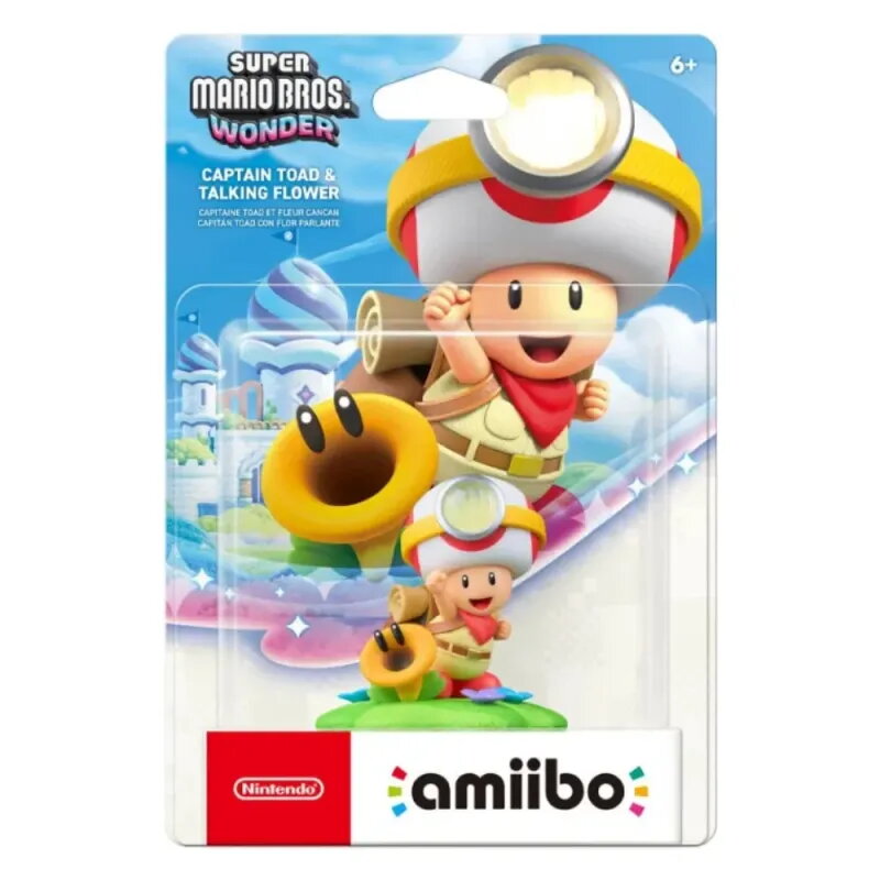 Amiibo Capitán Toad & Flor Parlante | Super Mario Bros Wonder
