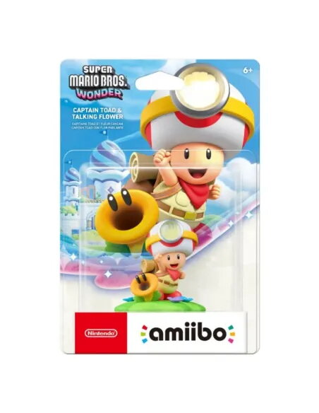 Amiibo Capitán Toad & Flor Parlante | Super Mario Bros Wonder
