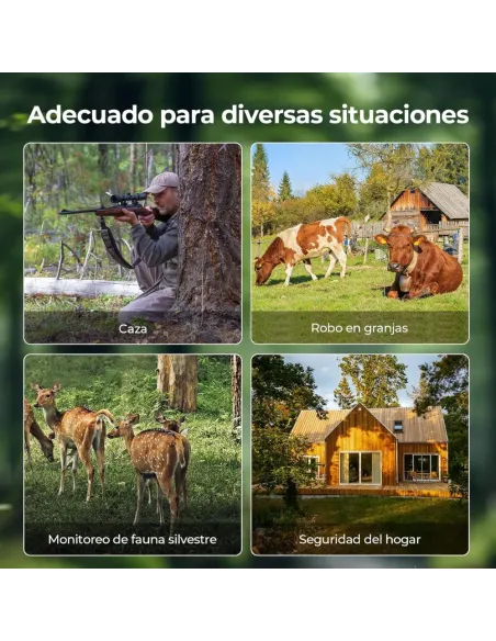 WOLFANG WT09 Solar Trail Camera Dual Lens 64MP 4K Wi Fi