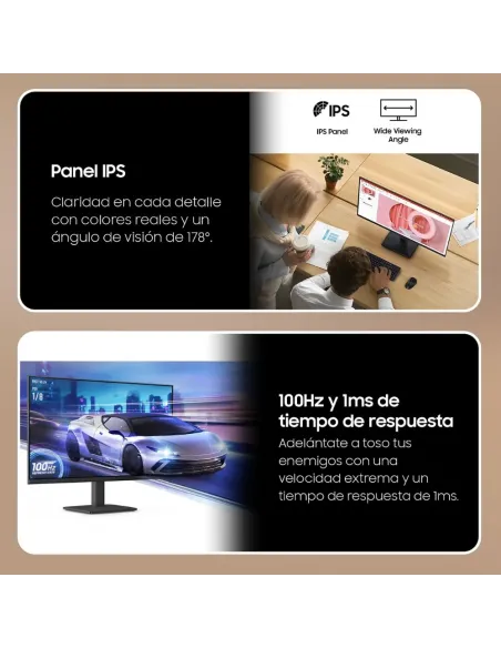 Monitor Samsung Essential S3 24" FHD IPS 100Hz | LS24D300GAUXEN