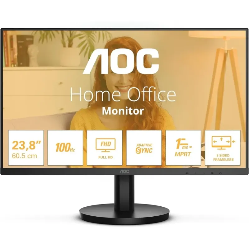Monitor AOC 24B3HMA2 24" Full HD 100Hz 1ms | Panel VA y Altavoces