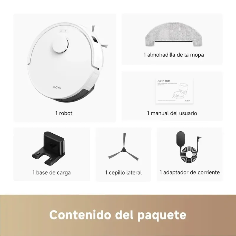 Mova E20 by Dreame Robot Vacuum & Mop | 5000 Pa Laser