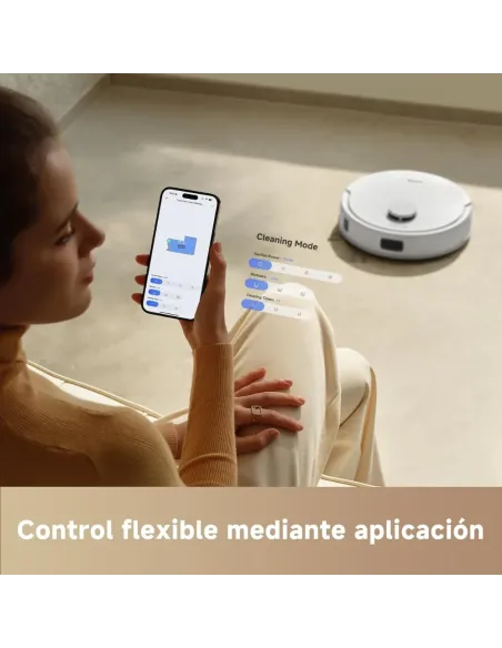 Robot Aspirador Mova E20 by Dreame | 5000 Pa y Láser LDS | Blanco