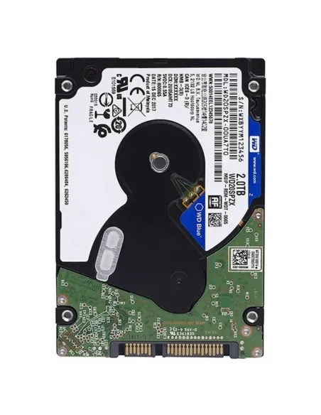 WD Blue 2TB 2.5 SATA 3 Laptop Hard Drive 128MB WD20SPZX