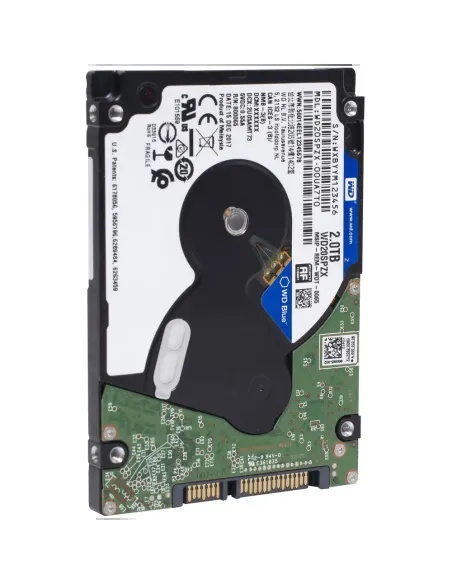 Disco Duro Portatil WD Blue 2TB 2.5 SATA 3 128MB WD20SPZX
