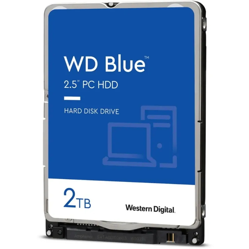WD Blue 2TB 2.5 SATA 3 Laptop Hard Drive 128MB WD20SPZX