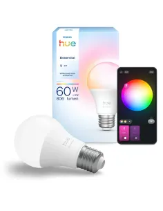 Bombilla Philips Hue Essential E27 Color RGBW 8W Bluetooth