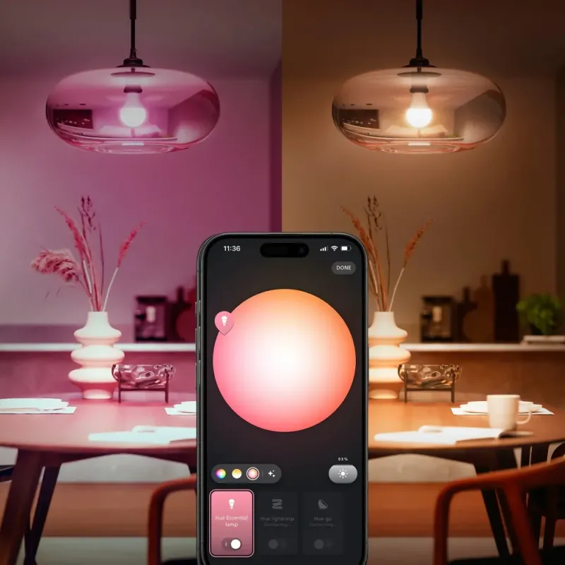 Bombilla Philips Hue Essential E27 Color RGBW 8W Bluetooth