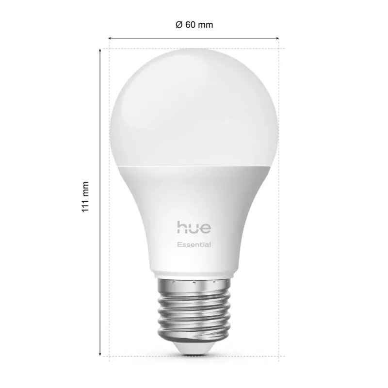Philips Hue Essential E27 Color RGBW 8W Bluetooth Bulb