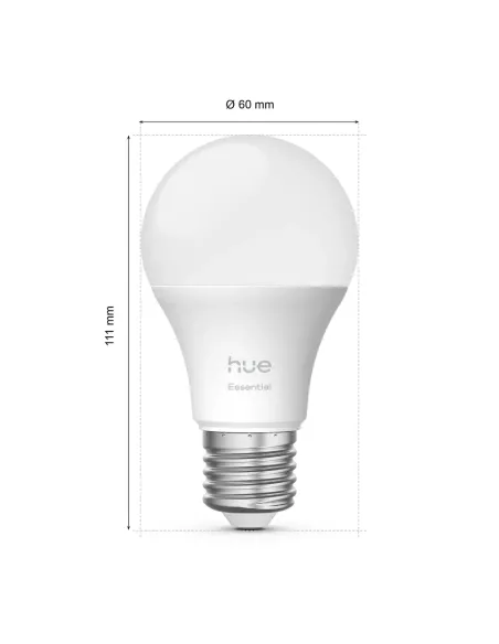 Bombilla Philips Hue Essential E27 Color RGBW 8W Bluetooth