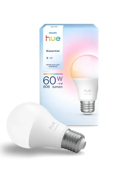 Bombilla Philips Hue Essential E27 Color RGBW 8W Bluetooth