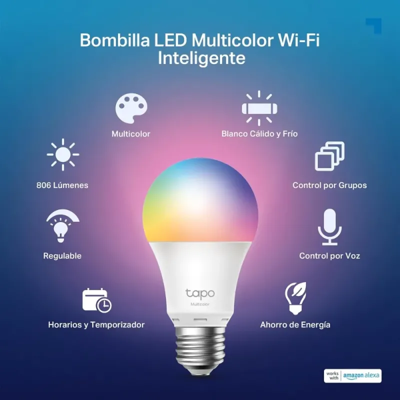 Tapo L530EA E27 Multicolor WiFi Smart Bulb Alexa