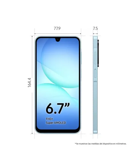Samsung Galaxy A17 4G 256GB Azul Claro | Super AMOLED y Gemini IA