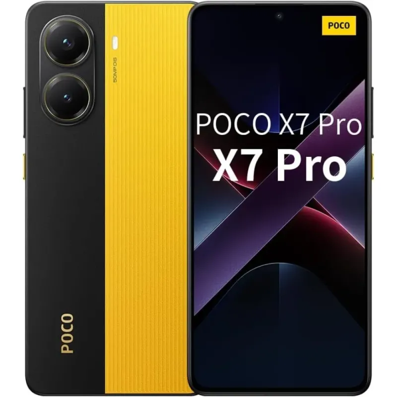 POCO X7 Pro 5G 12GB/512GB Yellow | 6000mAh & 50MP OIS Camera