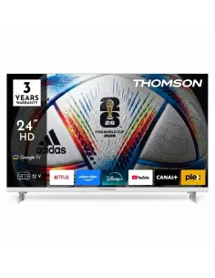 TV Thomson 24" QLED 12V Blanco | Google TV Autocaravanas y Camper