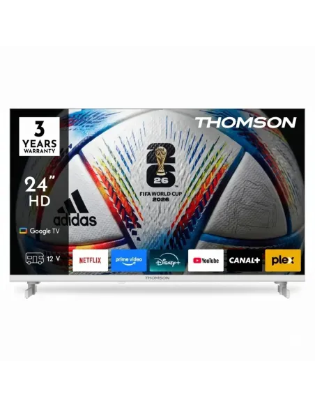 Thomson 24" QLED 12V TV White | Camper & RV Smart TV
