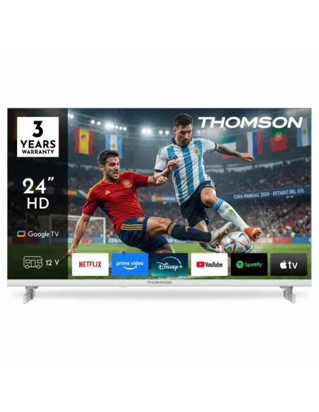 Thomson 24" LED 12V TV White | Camper & RV Smart TV
