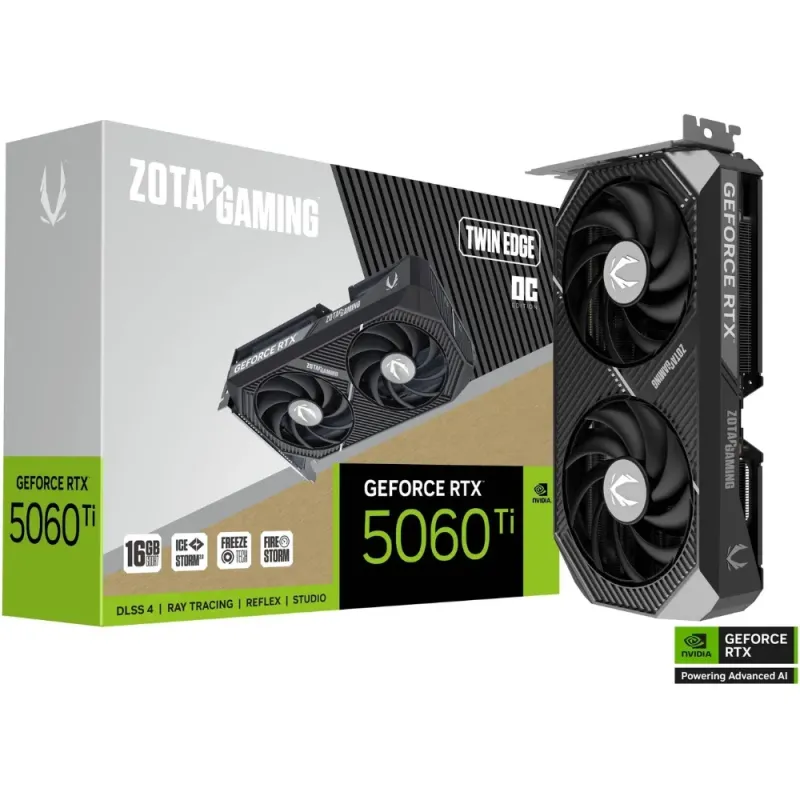 ZOTAC RTX 5060 Ti Twin Edge OC 16GB GDDR7 | DLSS 4 y PCIe 5.0