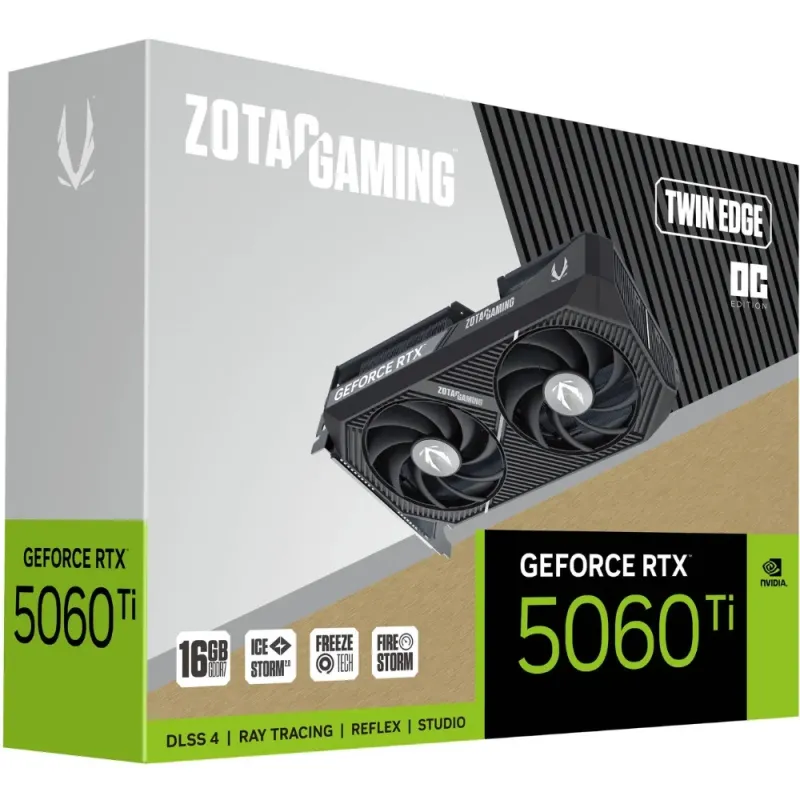 ZOTAC RTX 5060 Ti Twin Edge OC 16GB GDDR7 | DLSS 4 y PCIe 5.0