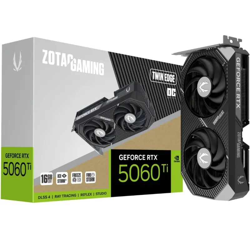 ZOTAC RTX 5060 Ti Twin Edge OC 16GB GDDR7 | DLSS 4 y PCIe 5.0