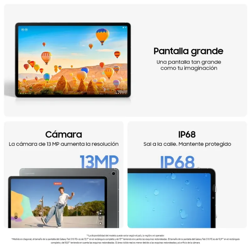 Samsung Galaxy Tab S10 FE Tablet 8/128GB WLAN