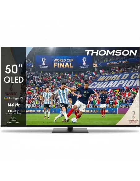 TV Thomson 50" 4K QLED 144Hz 50QG7C14 | Google TV y Peana Giratoria