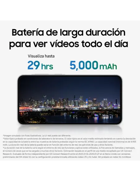 Samsung Galaxy A56 5G 256GB Negro Grafito | IA y Pantalla 120Hz