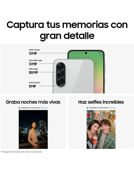 Samsung Galaxy A56 5G 256GB Verde Oliva | IA y Pantalla 120Hz