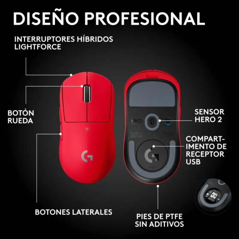 Logitech G Pro X Superlight 2 SE Red | 44K DPI | Best eSports Mouse