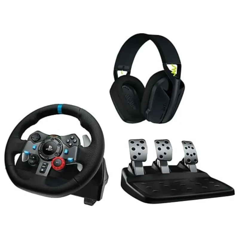 Logitech G29 Steering Wheel + G435 Gaming Headset Bundle - PS5/PC