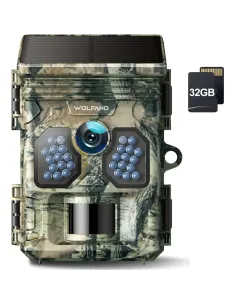 WOLFANG WT02 Cámara Caza Solar 4K 48MP | Visión Nocturna IP66