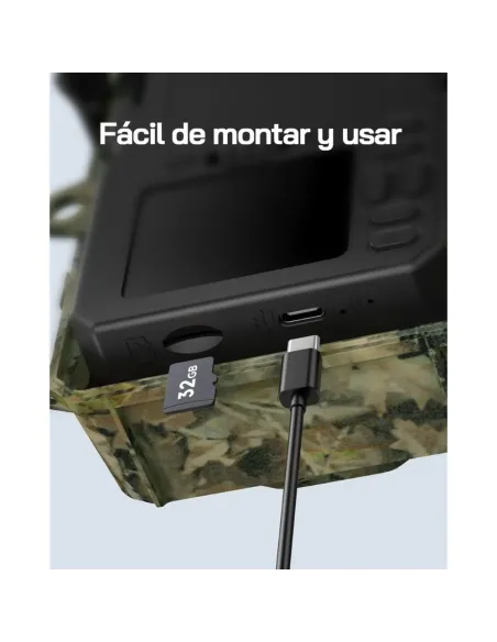 WOLFANG WT02 Cámara Caza Solar 4K 48MP | Visión Nocturna IP66