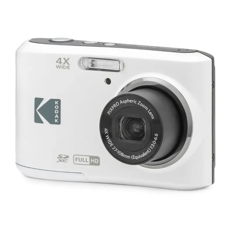 Kodak PIXPRO FZ45 White Camera 16MP 4x Zoom | Compact HD