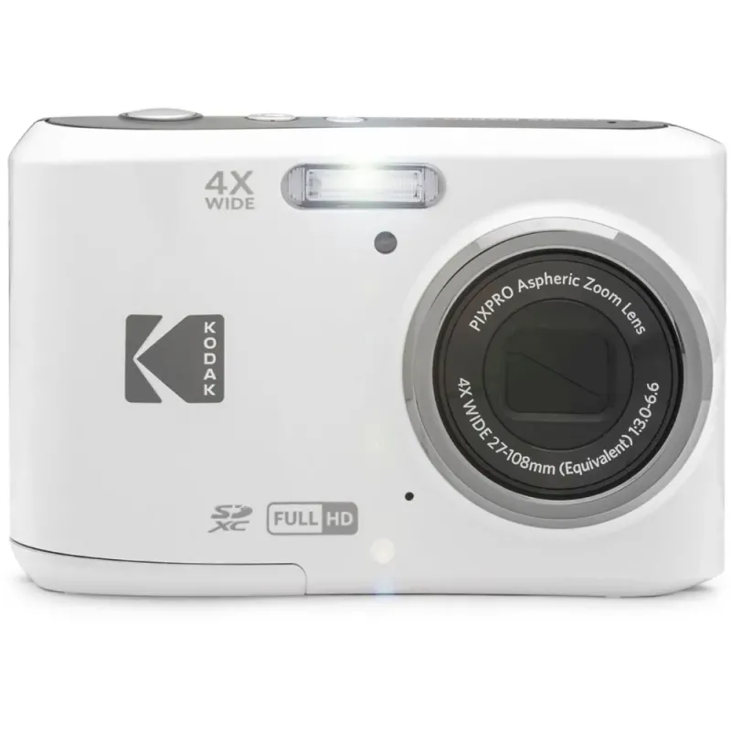 Kodak PIXPRO FZ45 White Camera 16MP 4x Zoom | Compact HD